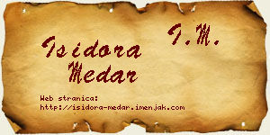 Isidora Medar vizit kartica